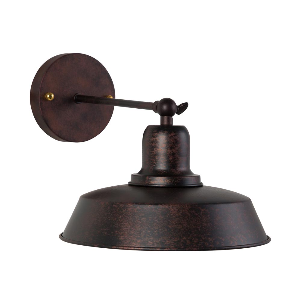 Wall Light Antique Brown - Wall Lamp Antique Brown, W495ABR. (W495ABR)