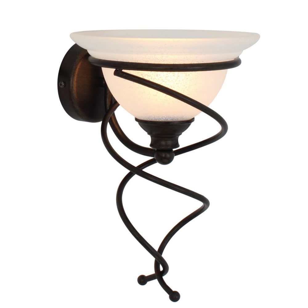 Spiral Wall Light - WALL LAMP SPIRAL BLACK, W50B. (W50)