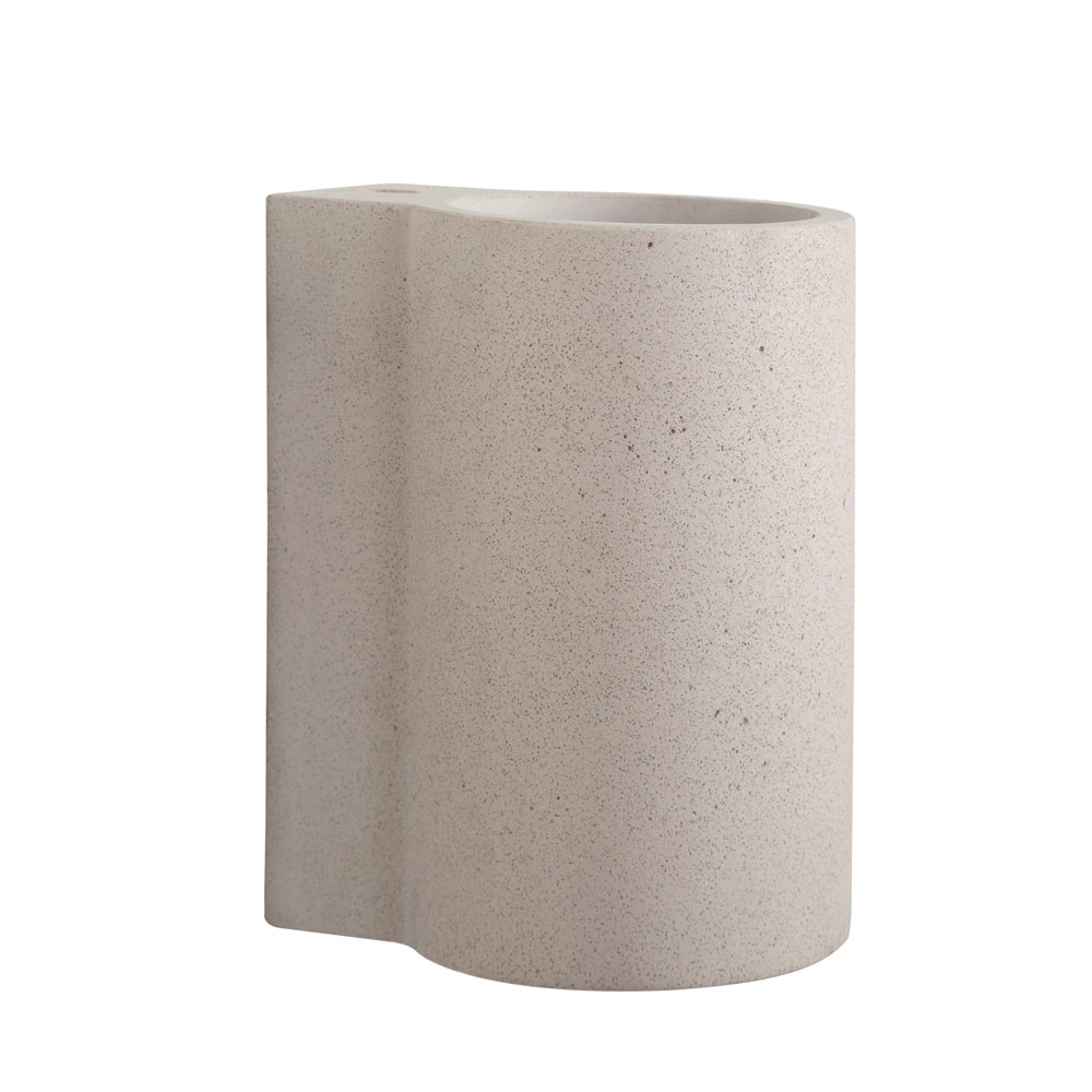 Sandstone Wall Light - WALL LAMP 145 x 160 x 150 WHITE SANDSTONE, W530. (W530)