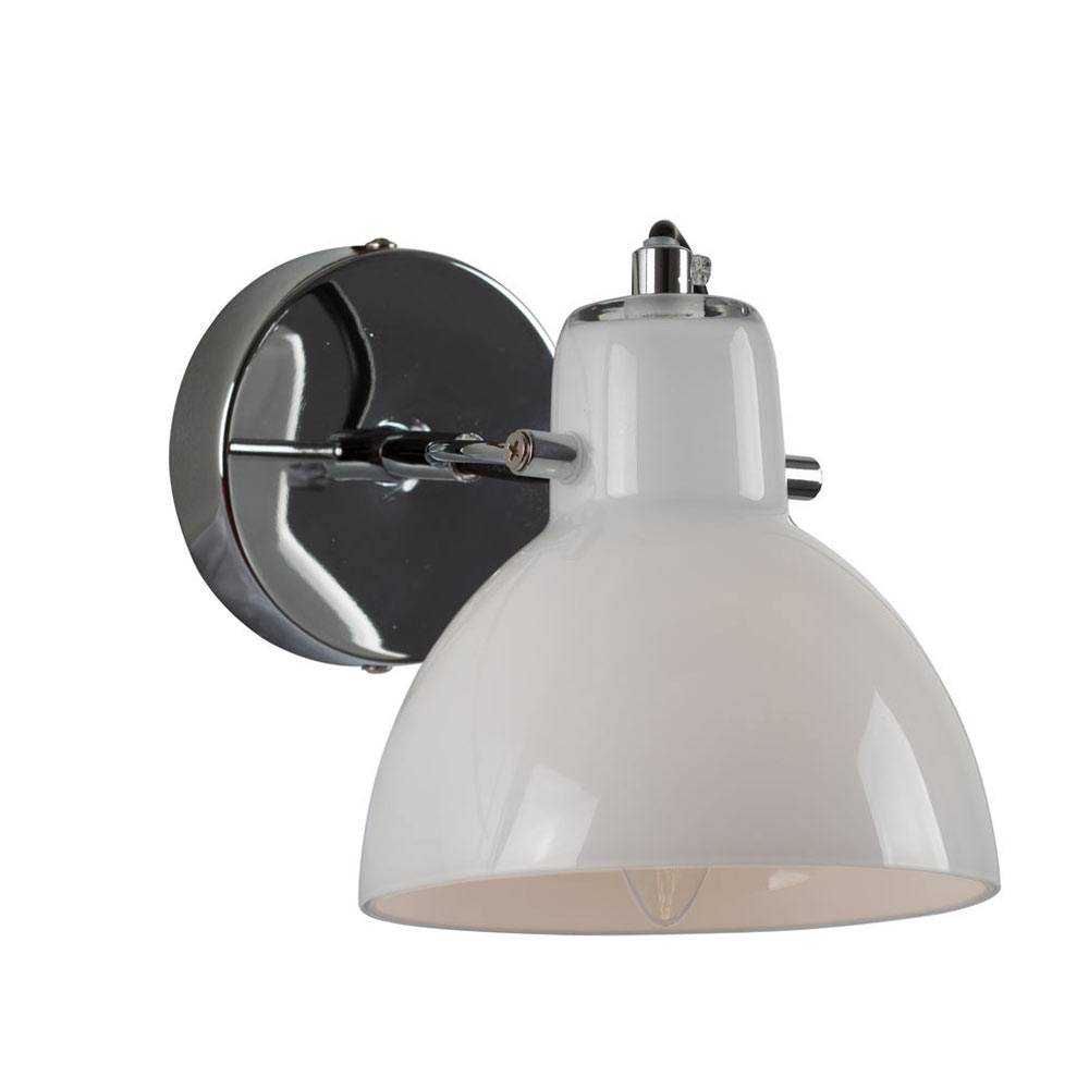 Siena Wall Light Chrome with Opal Glass (W562CH)