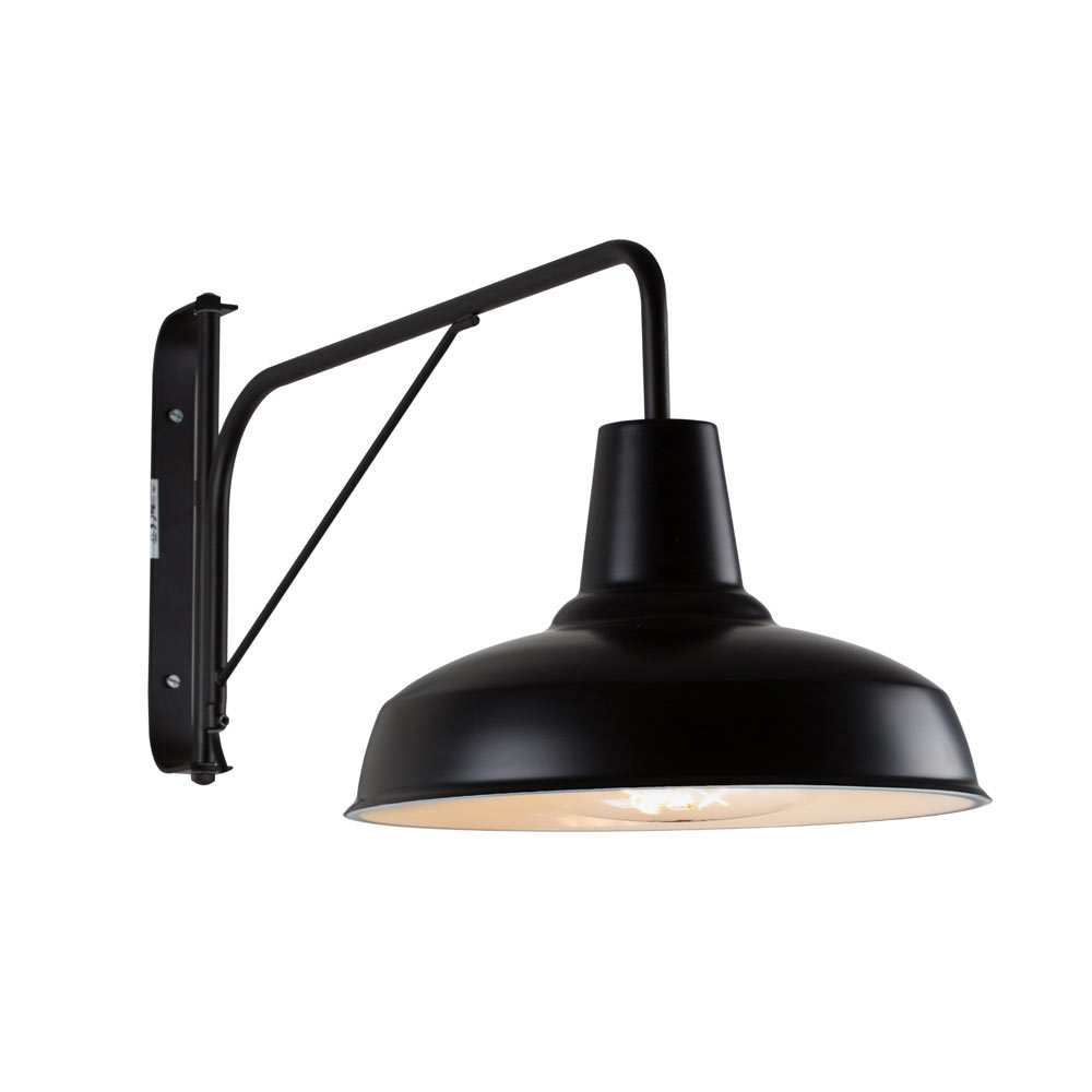 Burano Wall Light Black (W568B)