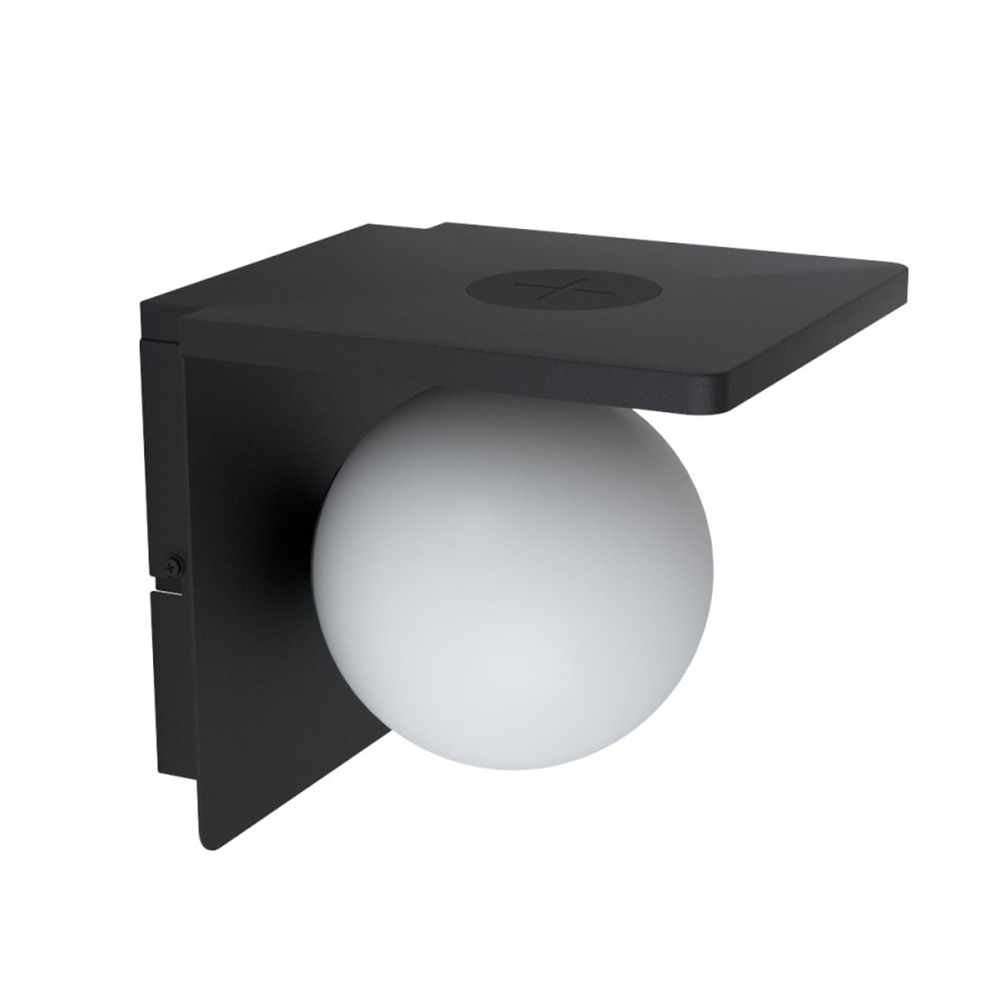 Ciglie Wall 1L E14 40W w.Switch/Qi Black/White (W627)
