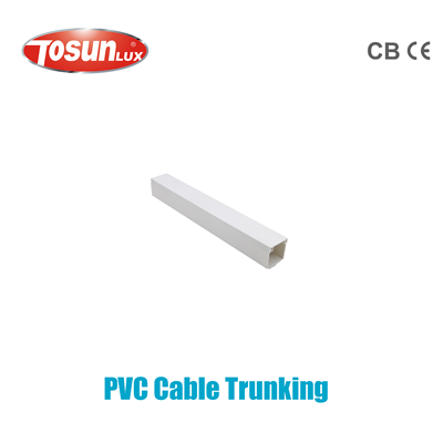 PVC Cable Trunking (PZC Material: PVC Color:white, blue white, ivory)